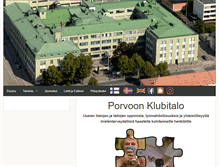 Tablet Screenshot of porvoonklubitalo.org
